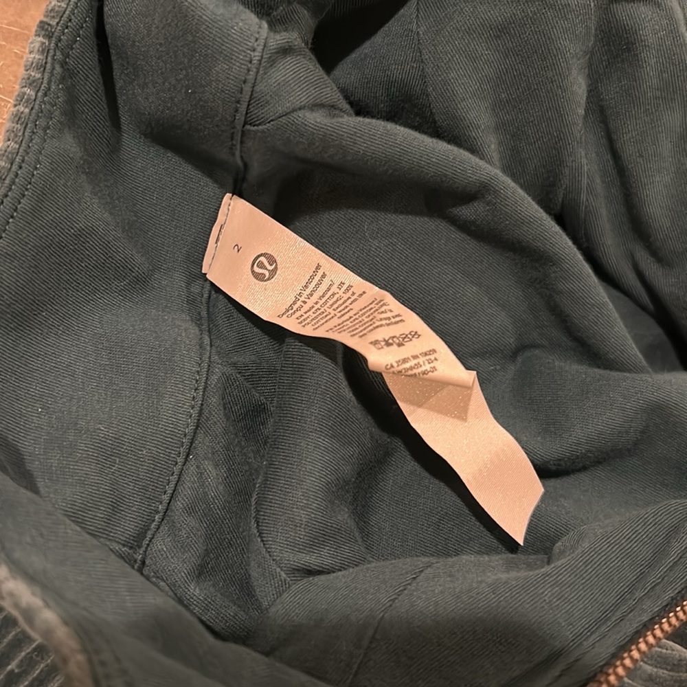 Lululemon Scuba Track Jacket *Velvet Cord - Picture 7 of 7